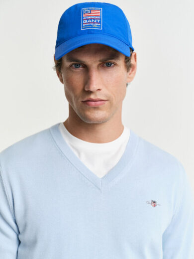 Pull col V en coton classique - GANT