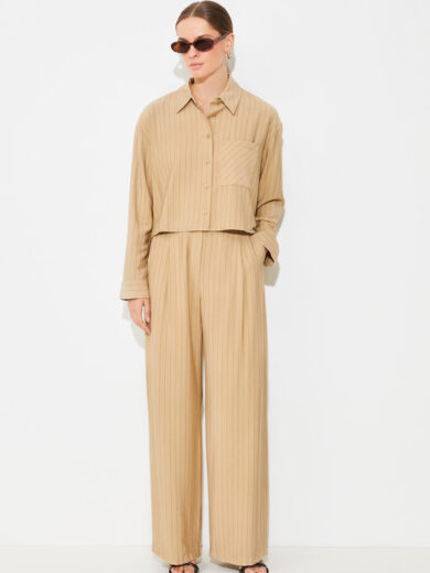 Blouse courte à rayures - SUNCOO