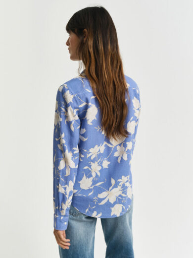 Chemise coupe regular en lin avec imprimé floral - GANT