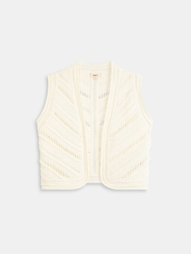 Gilet court détails ajourés - SUNCOO