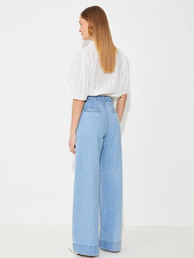 Jean taille haute jacquard - SUNCOO