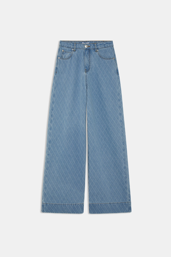Jean taille haute jacquard - SUNCOO