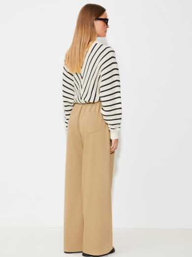 Pantalon large fluide à cordons - SUNCOO