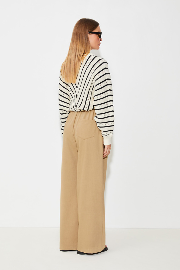 Pantalon large fluide à cordons - SUNCOO