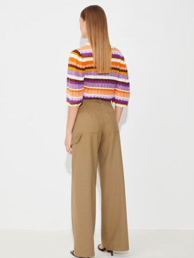 Pantalon large taille haute - SUNCOO