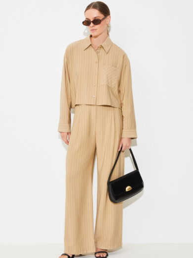 Pantalon tailleur à rayures - SUNCOO