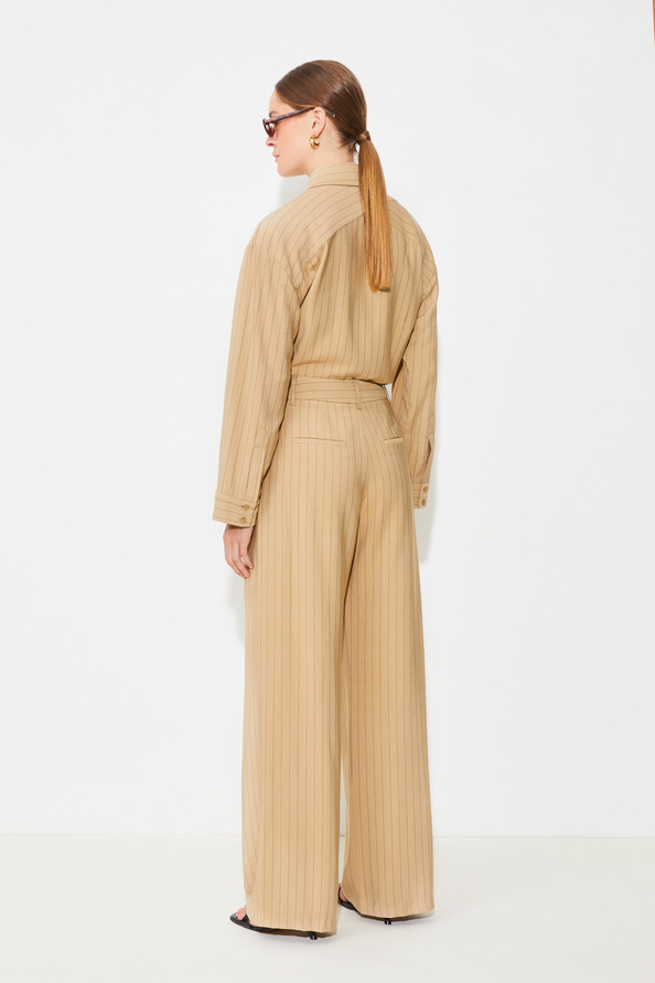 Pantalon tailleur à rayures - SUNCOO