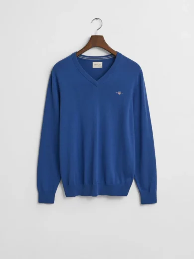 Pull col V en coton classique - GANT