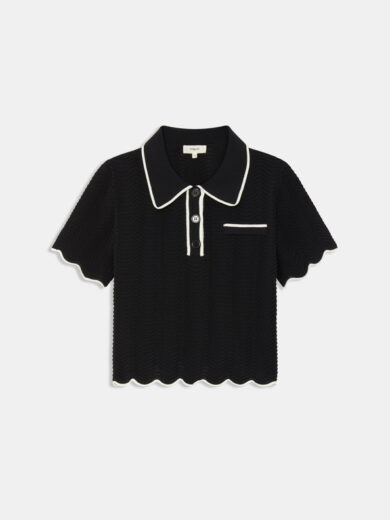 Pull court polo bicolore - SUNCOO