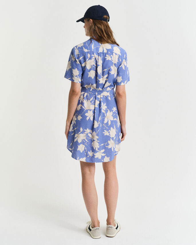 Robe-chemise en lin à imprimé floral - GANT