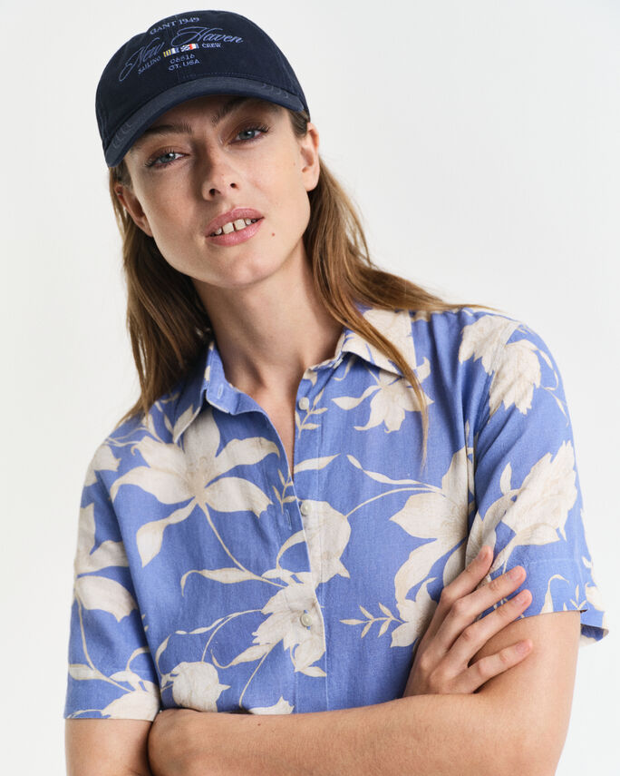 Robe-chemise en lin à imprimé floral - GANT