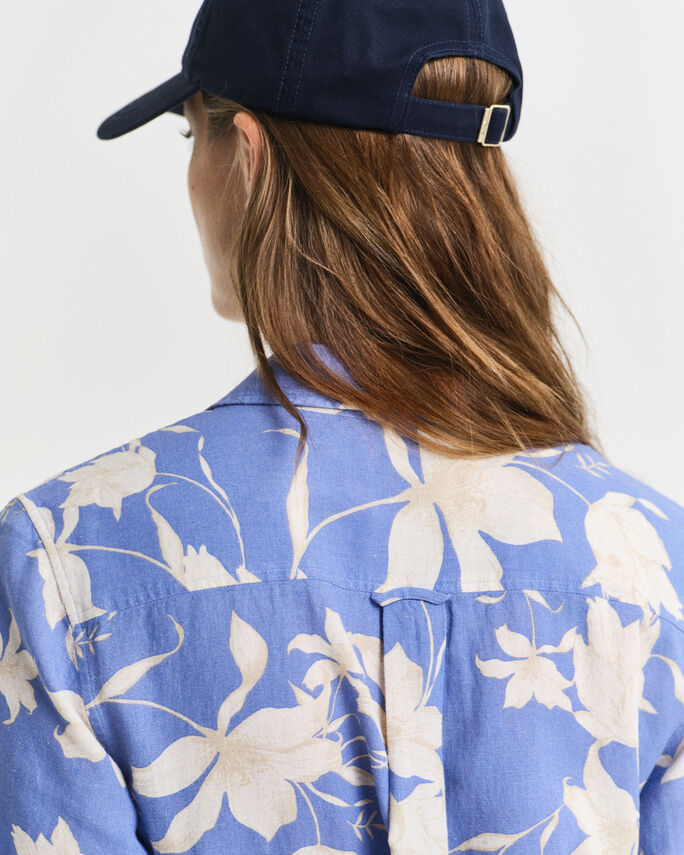 Robe-chemise en lin à imprimé floral - GANT