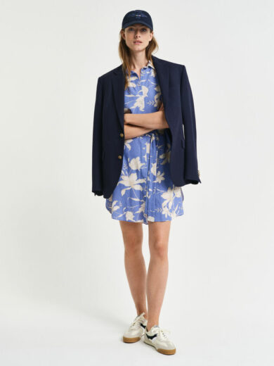 Robe-chemise en lin à imprimé floral - GANT