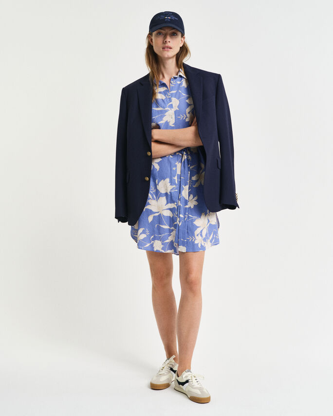 Robe-chemise en lin à imprimé floral - GANT