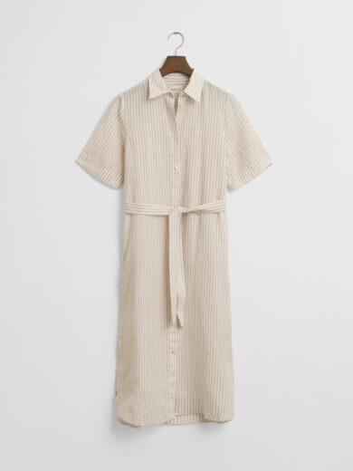 Robe-chemise en lin à rayures - GANT