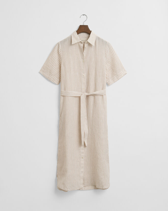 Robe-chemise en lin à rayures - GANT