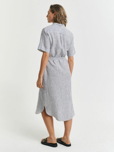 Robe-chemise en lin à rayures - GANT