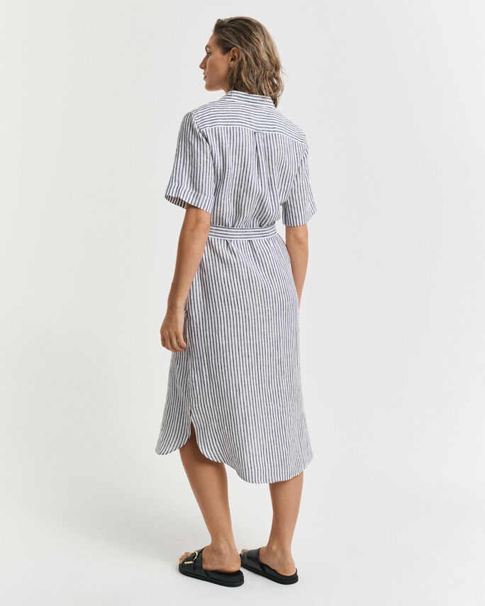 Robe-chemise en lin à rayures - GANT