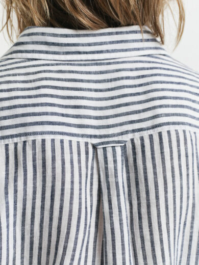 Robe-chemise en lin à rayures - GANT