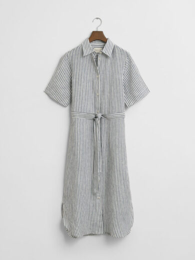 Robe-chemise en lin à rayures - GANT