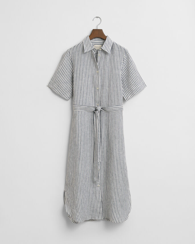 Robe-chemise en lin à rayures - GANT