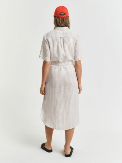 Robe-chemise en lin à rayures - GANT