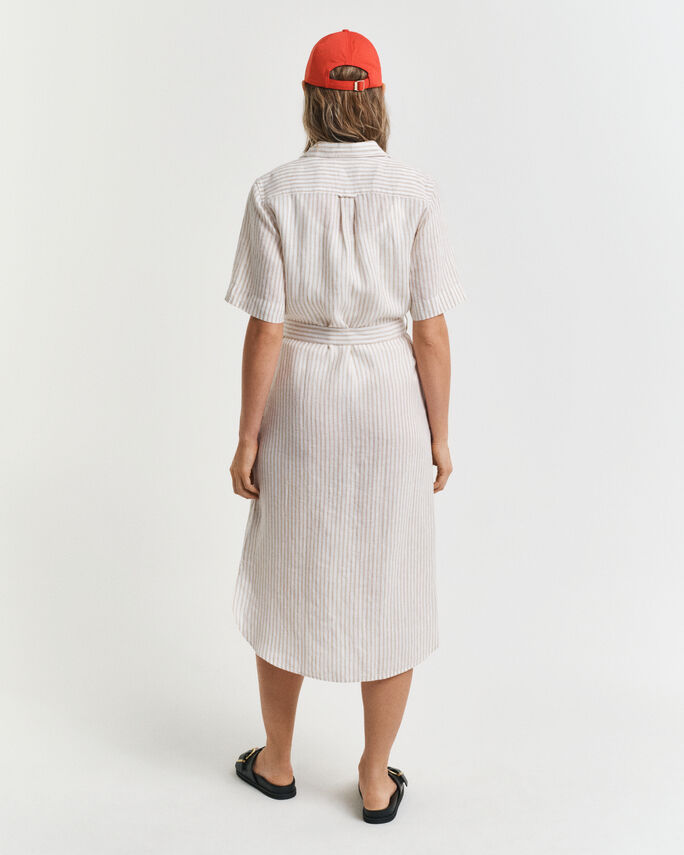 Robe-chemise en lin à rayures - GANT