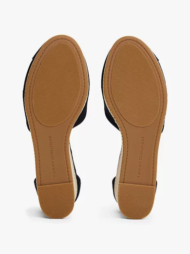 Sandales en toile à talon compensé - TOMMY HILFIGER