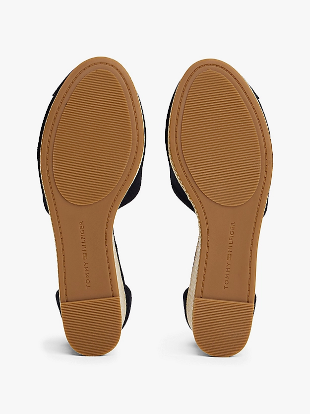 Sandales en toile à talon compensé - TOMMY HILFIGER