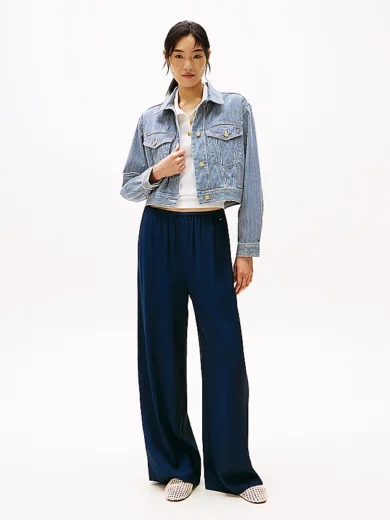 Veste oversize en denim à logo - TOMMY HILFIGER