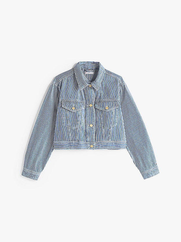 Veste oversize en denim à logo - TOMMY HILFIGER