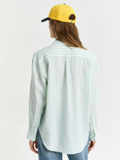 Chemise coupe décontractée en lin à rayures - GANT