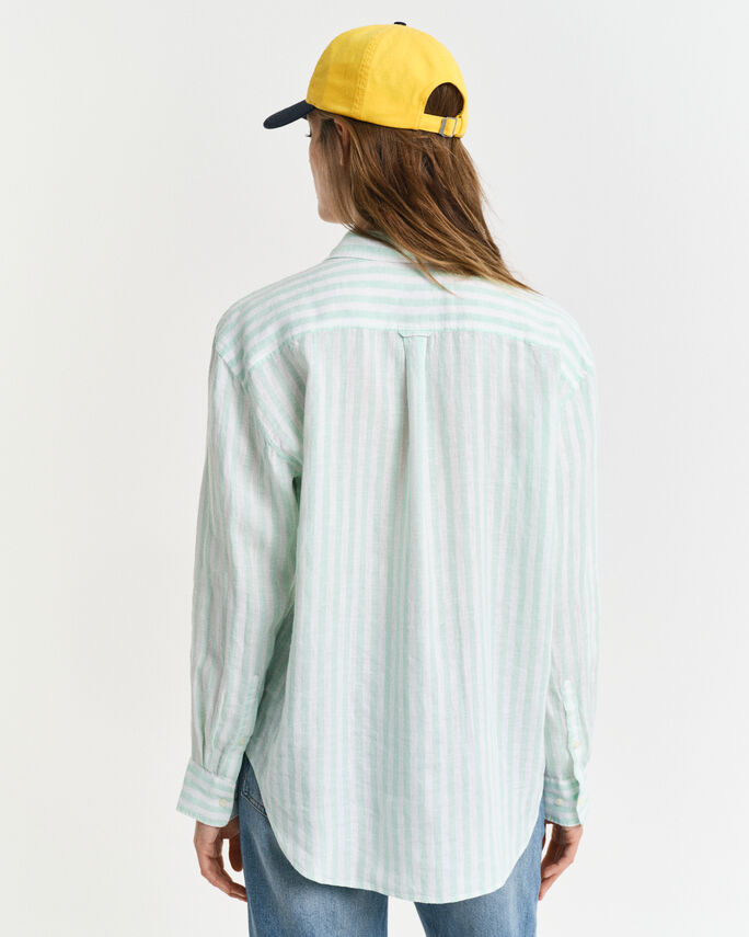 Chemise coupe décontractée en lin à rayures - GANT
