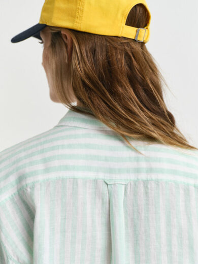 Chemise coupe décontractée en lin à rayures - GANT