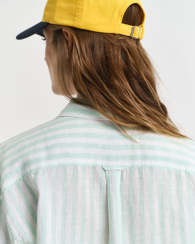 Chemise coupe décontractée en lin à rayures - GANT