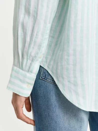 Chemise coupe décontractée en lin à rayures - GANT