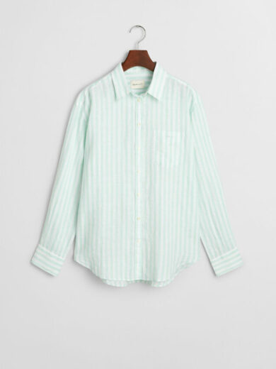 Chemise coupe décontractée en lin à rayures - GANT