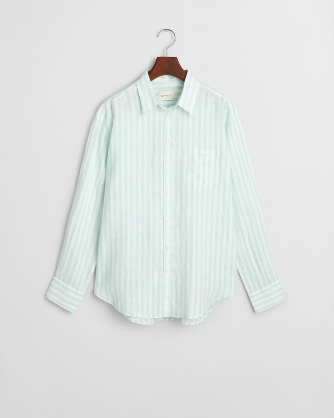 Chemise coupe décontractée en lin à rayures - GANT