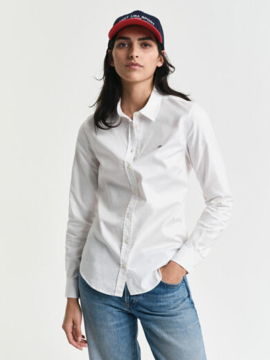 Chemise coupe slim en coton Oxford stretch - GANT