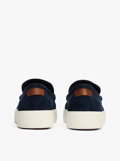 Mocassins Slip-on emblématiques en daim - TOMMY HILFIGER