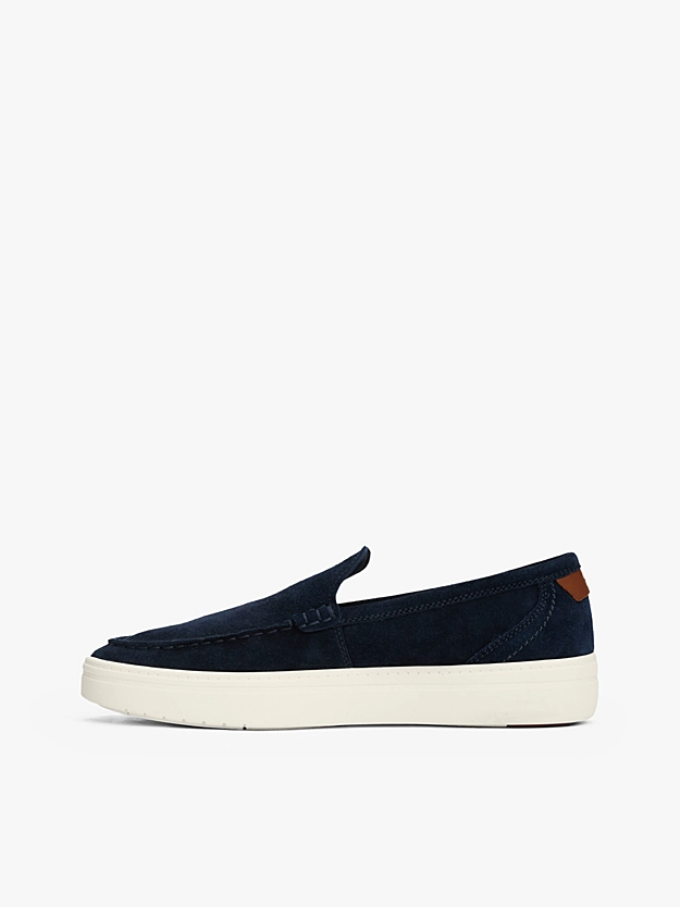Mocassins Slip-on emblématiques en daim - TOMMY HILFIGER