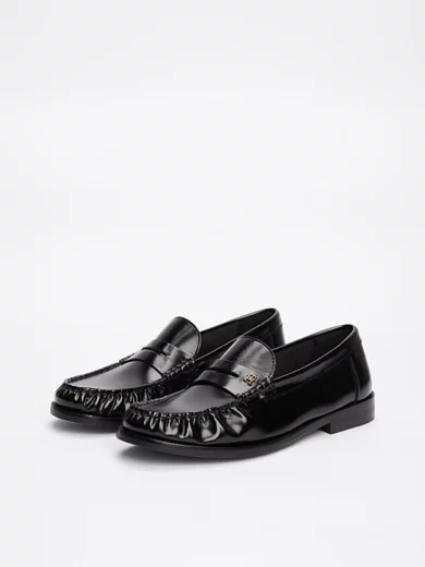 Mocassins en cuir à monogramme TH - TOMMY HILFIGER