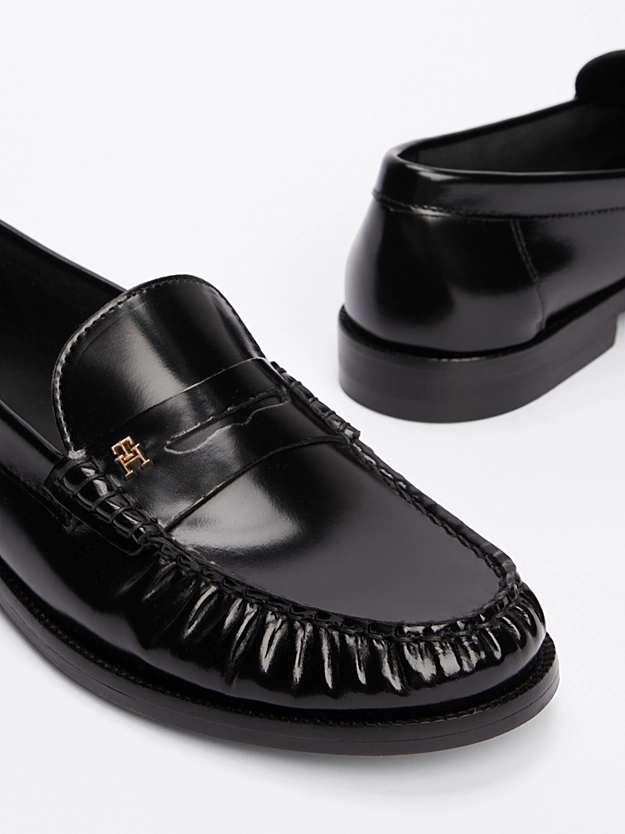 Mocassins en cuir à monogramme TH - TOMMY HILFIGER