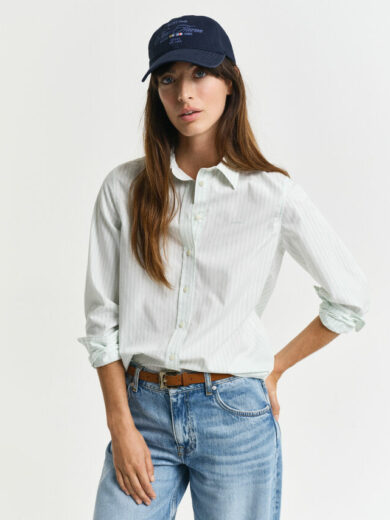 Chemise coupe regular en popeline à rayures - GANT