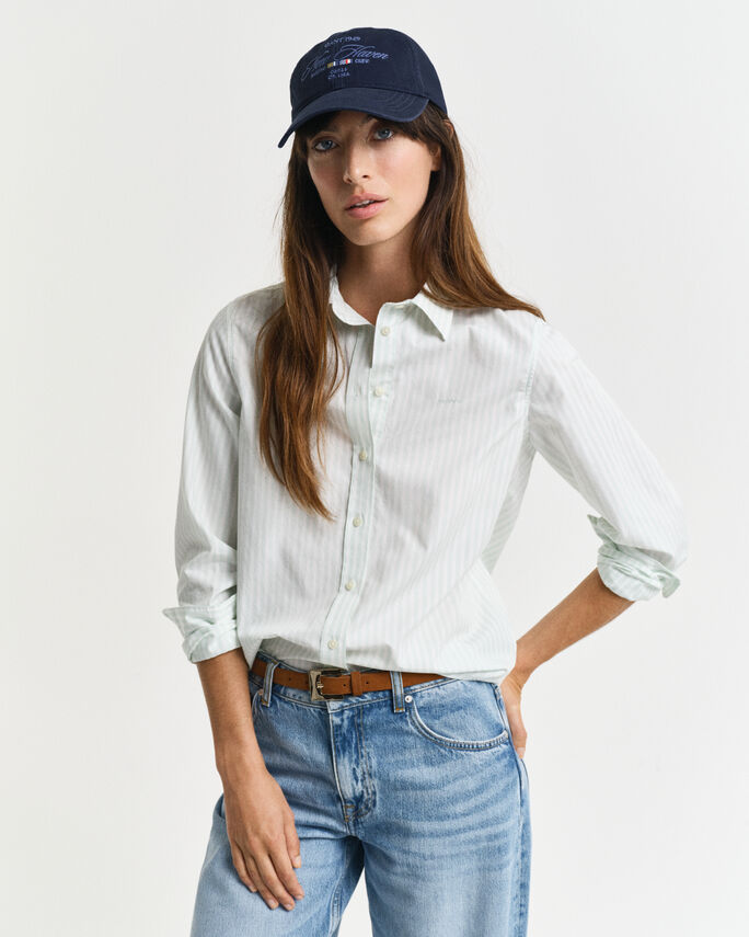 Chemise coupe regular en popeline à rayures - GANT