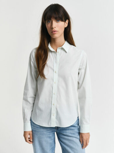 Chemise coupe regular en popeline à rayures - GANT