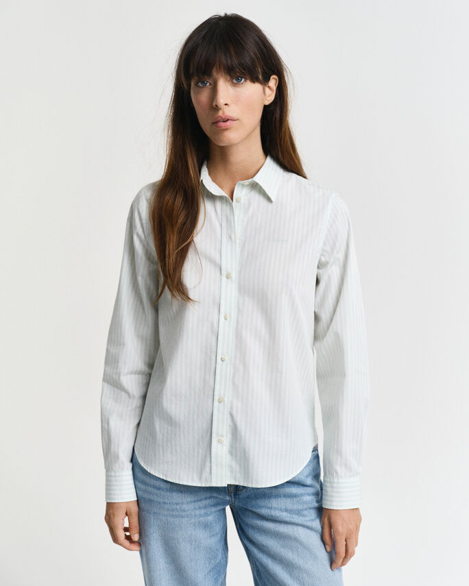 Chemise coupe regular en popeline à rayures - GANT
