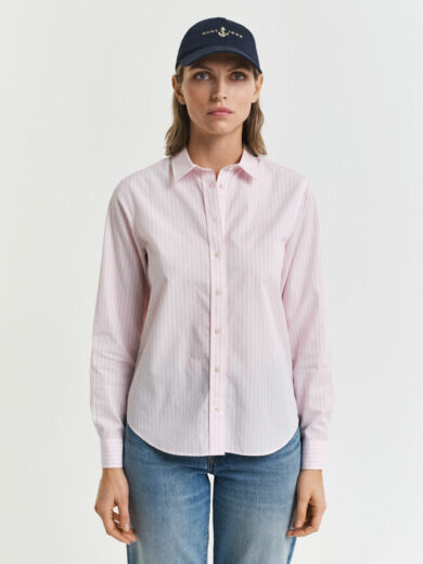 Chemise coupe regular en popeline à rayures - GANT