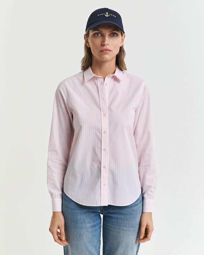Chemise coupe regular en popeline à rayures - GANT