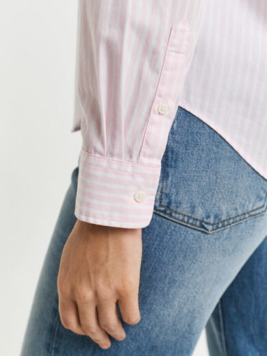 Chemise coupe regular en popeline à rayures - GANT